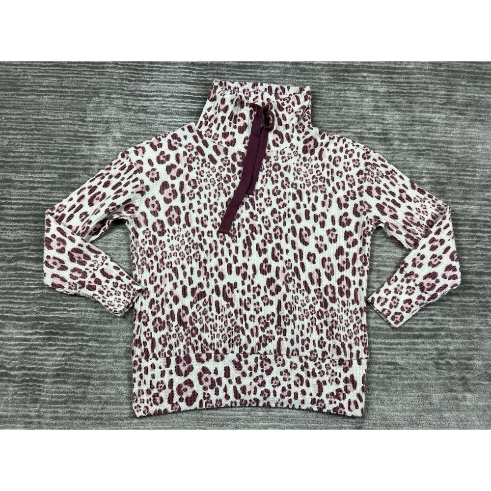 Como Vintage Sweater Women XL Multicolor Long Sleeve Tied Cowl Neck Animal Print